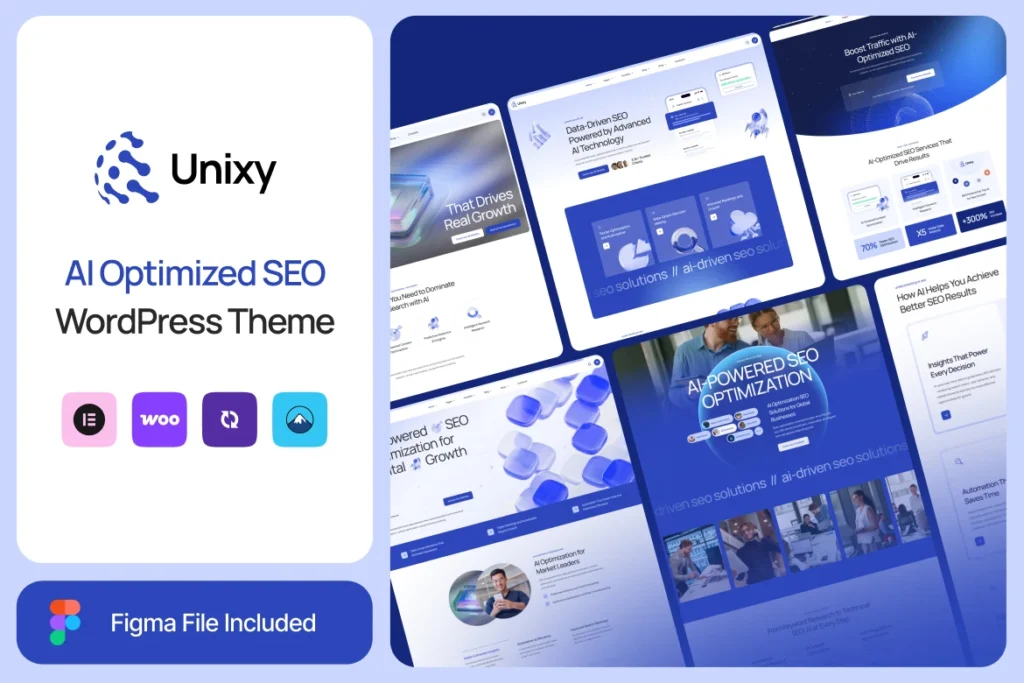 Unixy – AI SEO Optimization Agency WordPress Theme
