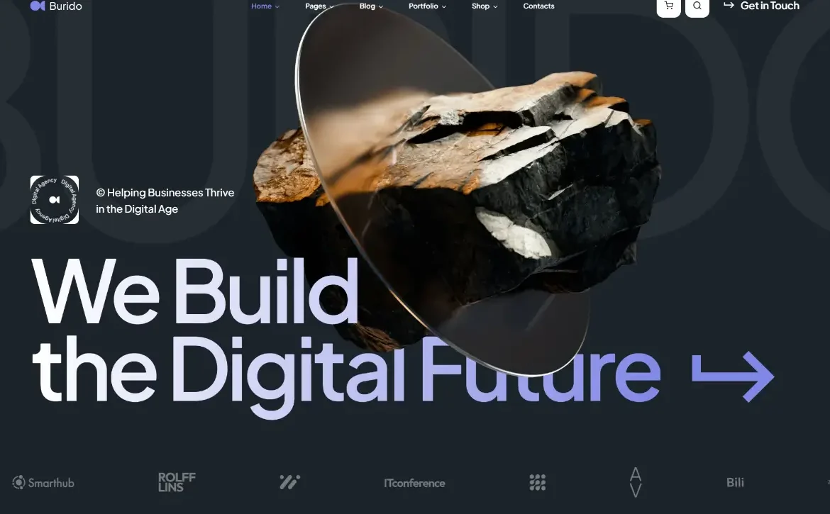 Burido – Digital agency WordPress Theme