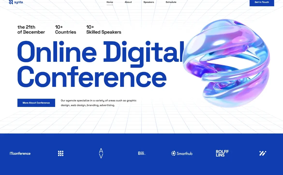 Synta – Online digital conference WordPress Theme