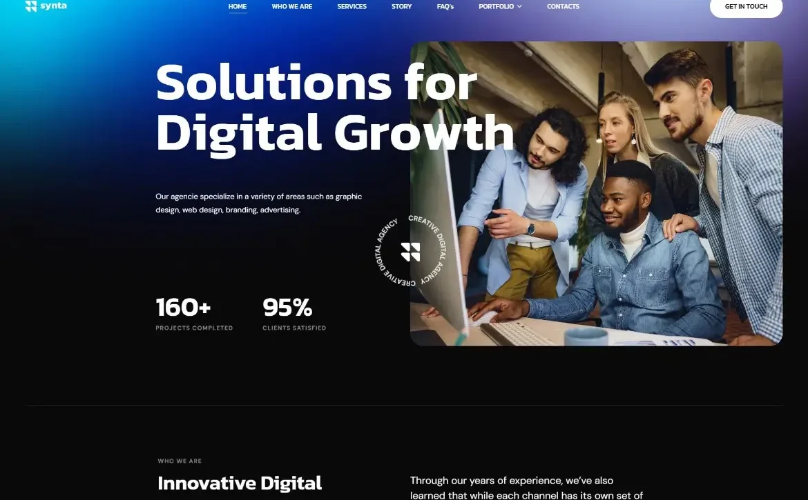 Synta – Digital growth solutions WordPress Theme
