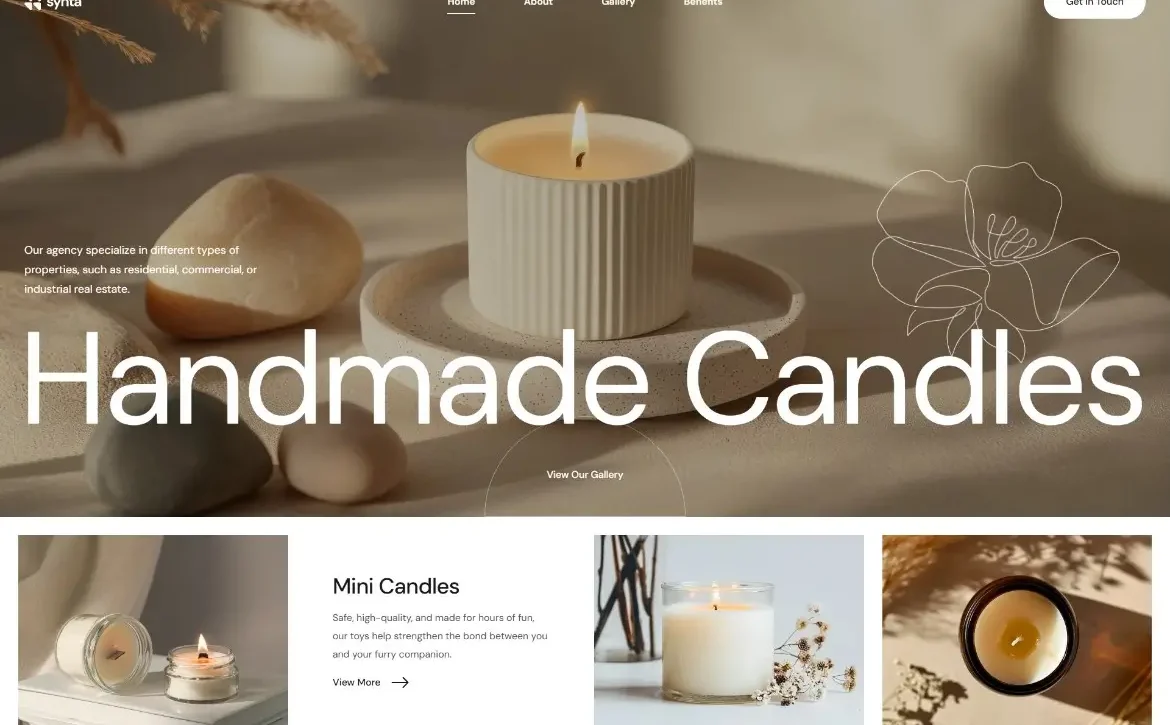 Synta – Handmade candles WordPress Theme