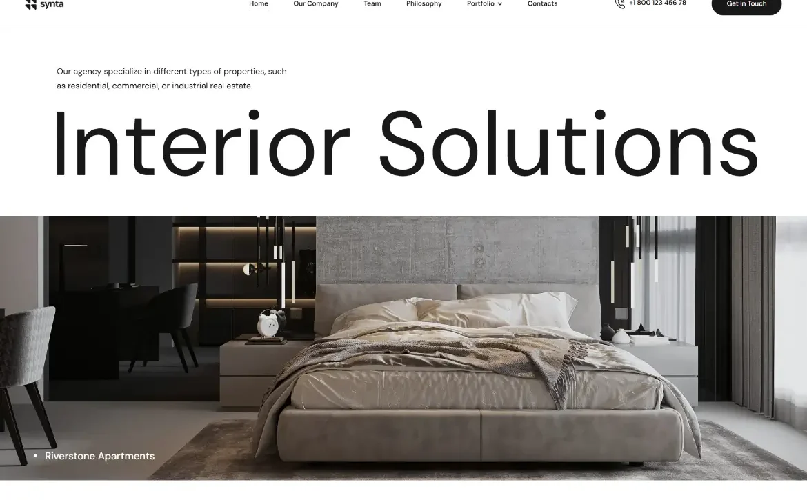 Synta – Interior design solutions WordPress Theme
