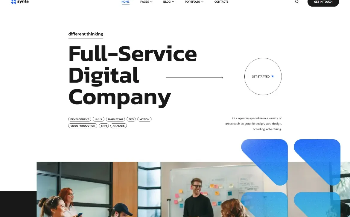 Synta – Full-service digital company WordPress Theme