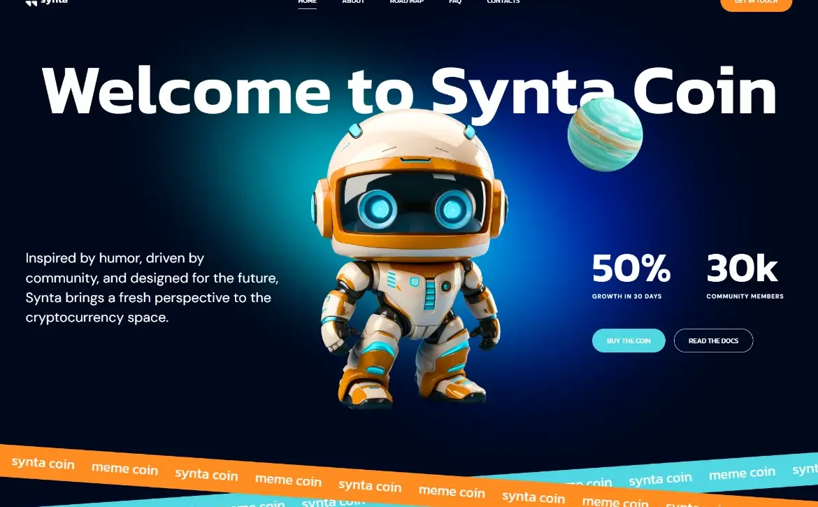 Synta – Crypto coin WordPress Theme