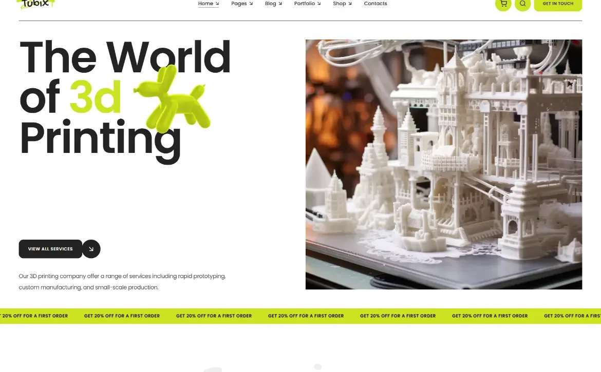 Tubix – 3D printing WordPress Theme