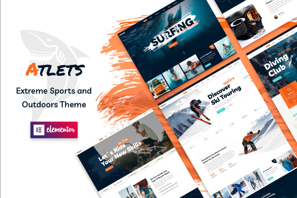 Atlets – Extreme and Outdoors WordPress Theme