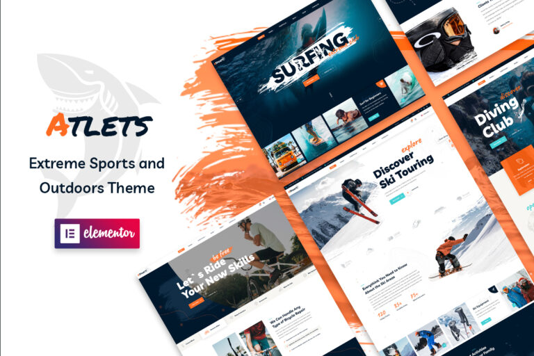 Atlets – Extreme and Outdoors WordPress Theme