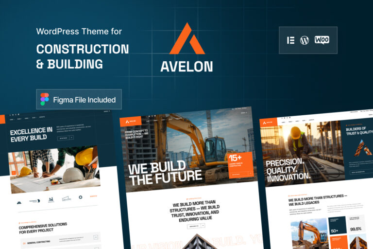 Avelon – Construction & Building WordPress Theme