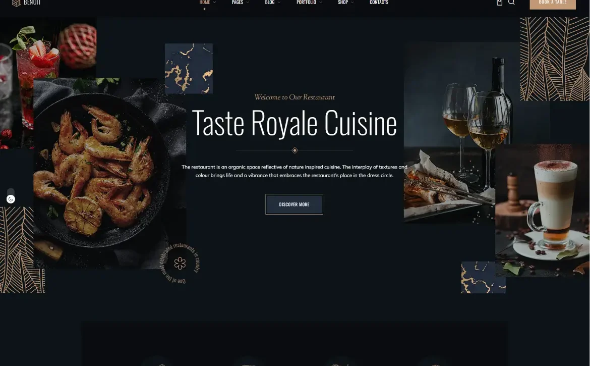 Benoit – Fine dining restaurant WordPress Theme