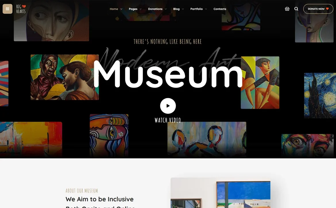 BigHearts – Museum and culture charity WordPress Theme