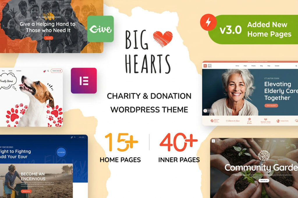 BigHearts – Charity & Donation WordPress Theme