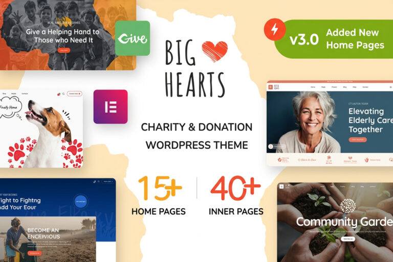 BigHearts – Charity & Donation WordPress Theme