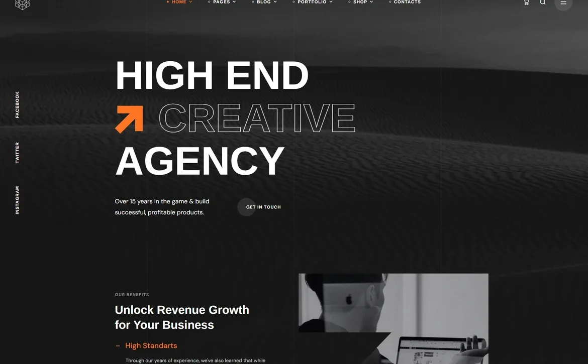 Bili – High end creative agency WordPress Theme