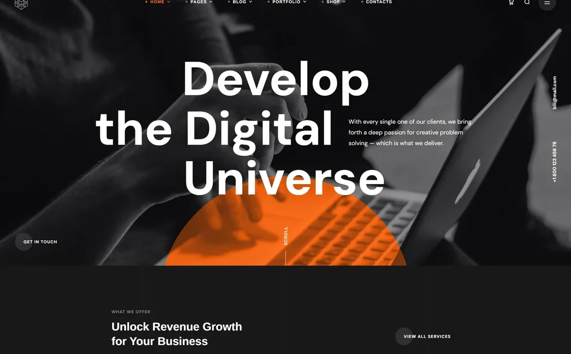 Bili – Digital development WordPress Theme