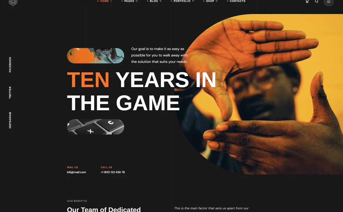 Bili – Ten years experience agency WordPress Theme