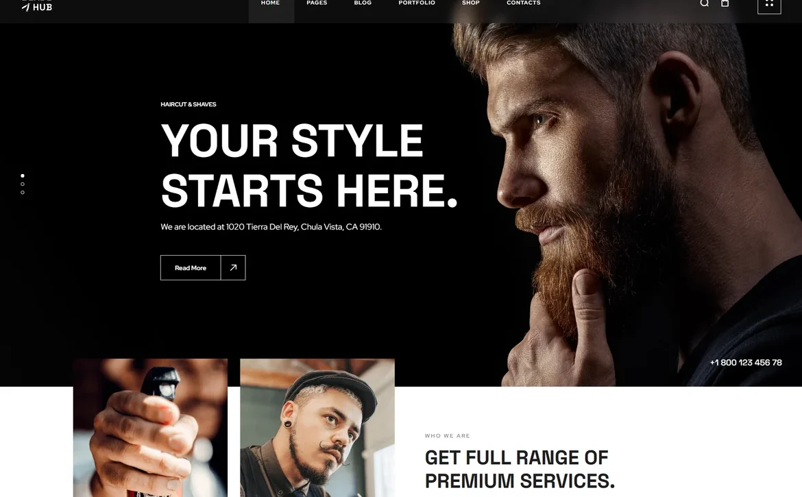 BladeHub – Barber shop style WordPress Theme