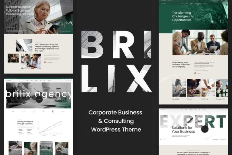 Brilix – Corporate Business & Consulting WordPress Theme