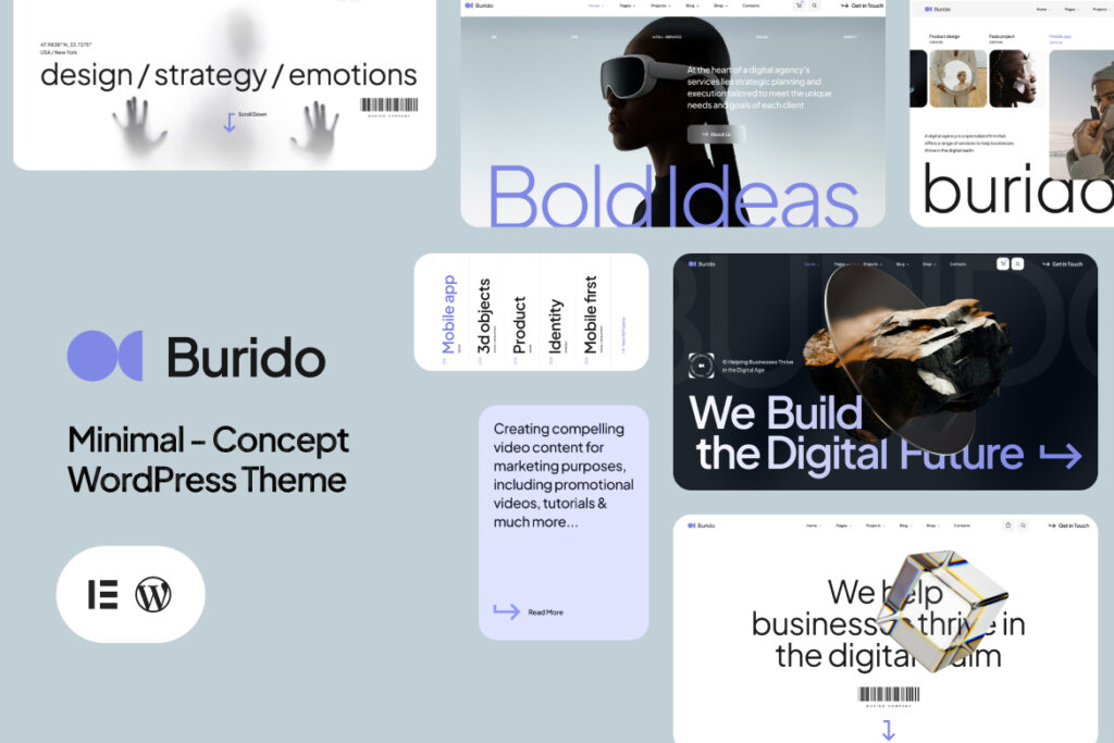 Burido – Minimal Multipurpose WordPress Theme
