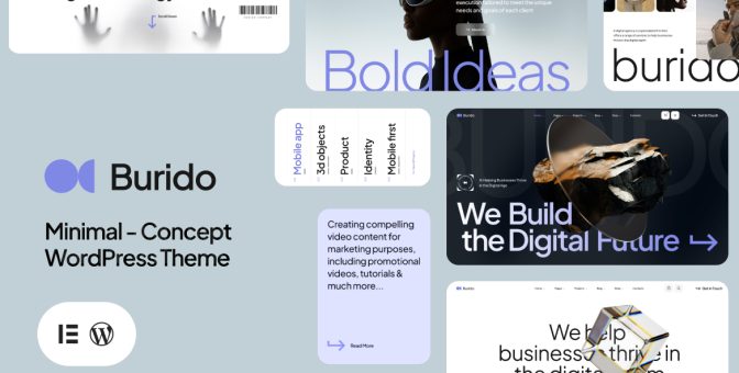 Burido Minimal Multipurpose WordPress Theme