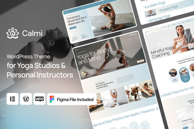 Calmi – Yoga & Pilates Studio WordPress Theme