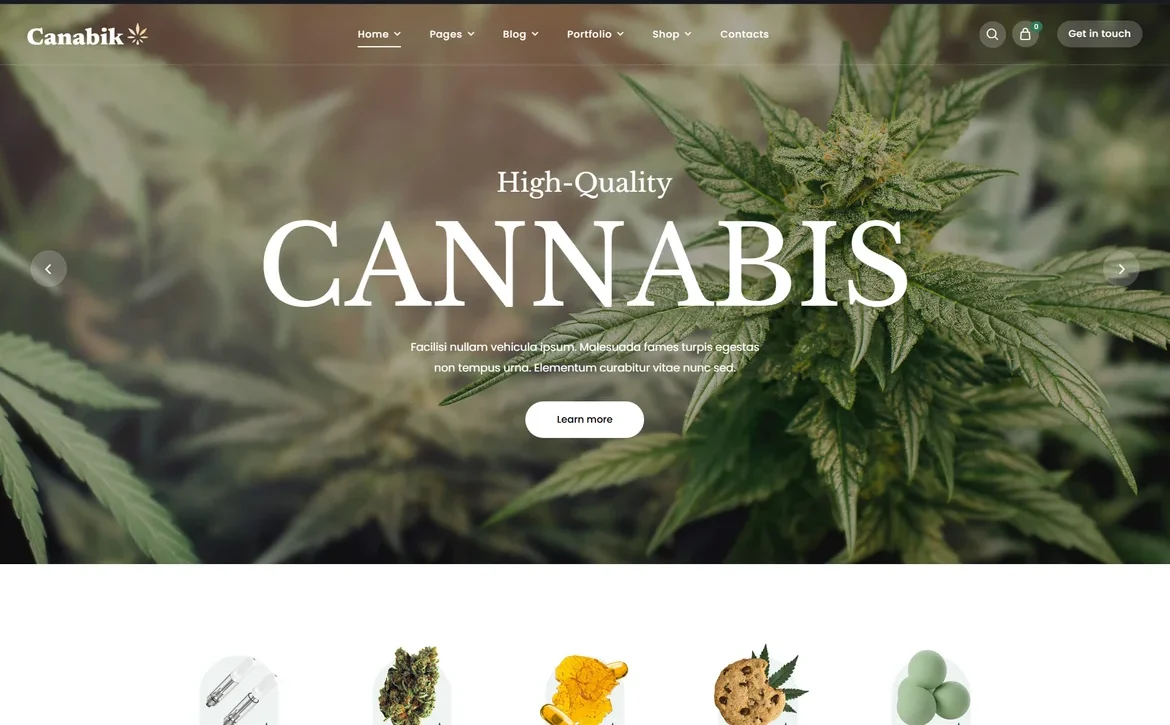 Canabik – High-quality cannabis WordPress Theme