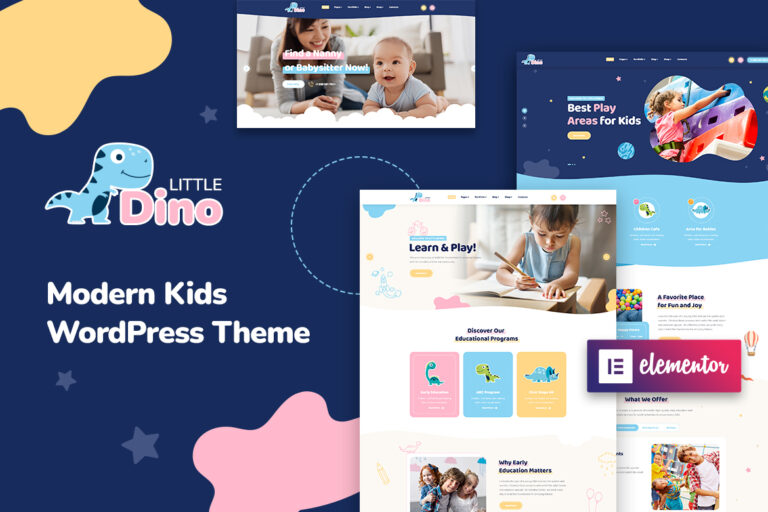 Littledino – Modern Kids WordPress Theme