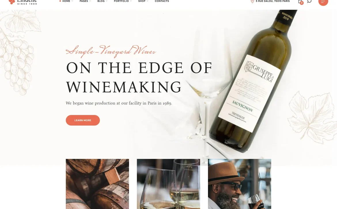 Emdene – Winemaking WordPress Theme