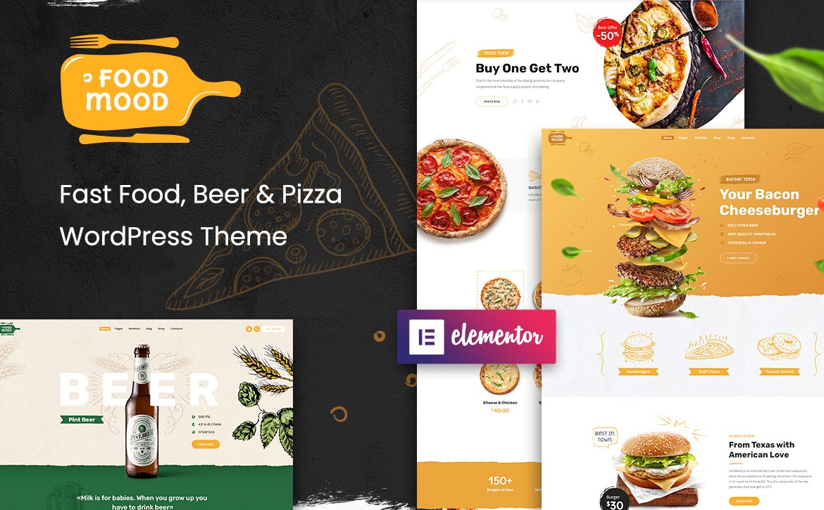 FoodMood Cafe & Delivery WordPress Theme