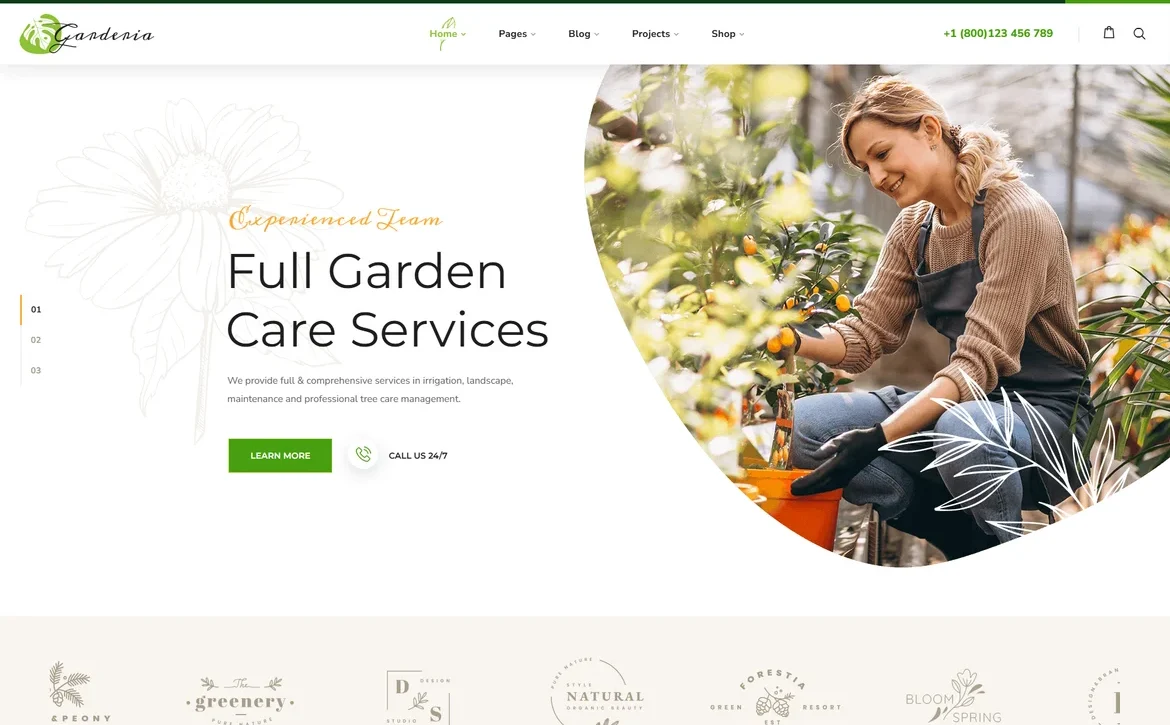 Garderia – Garden care services WordPress Theme