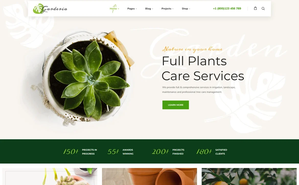 Garderia – Plant care services WordPress Theme