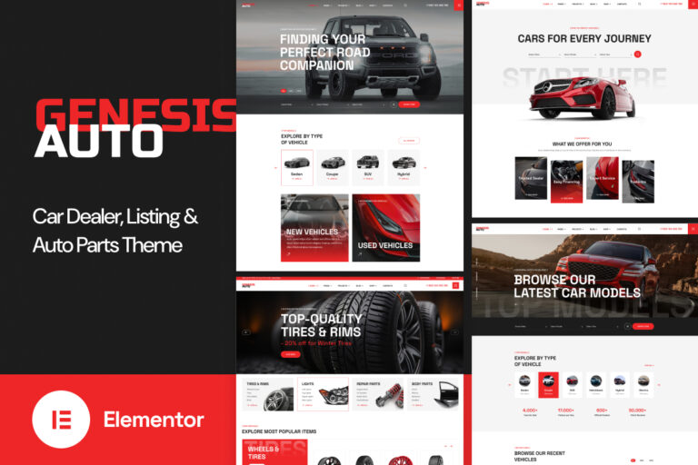 GenesisAuto – Car Dealer & React Listing WordPress Theme