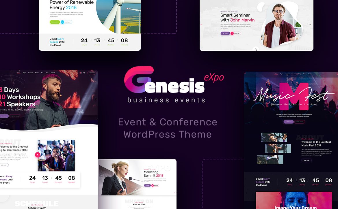 GenesisExpo Business Events & Conference WordPress Theme