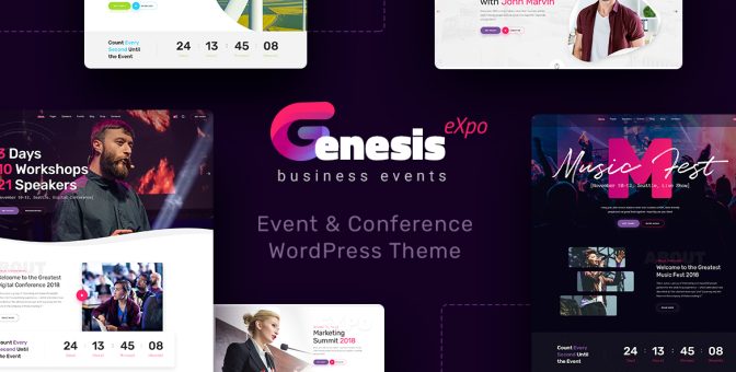 GenesisExpo Business Events & Conference WordPress Theme