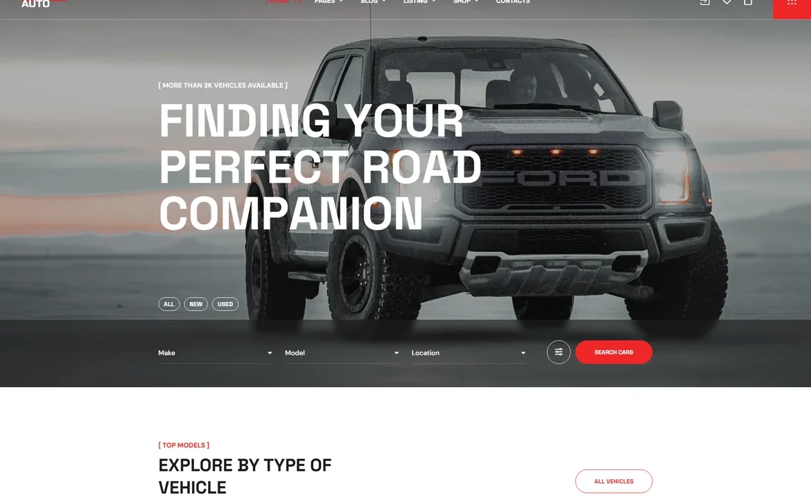 GenesisAuto – Off-road truck WordPress Theme