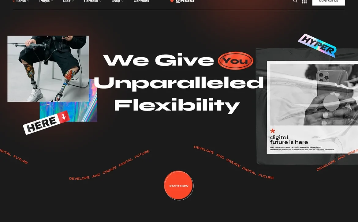 Grido – Agency flexibility WordPress Theme
