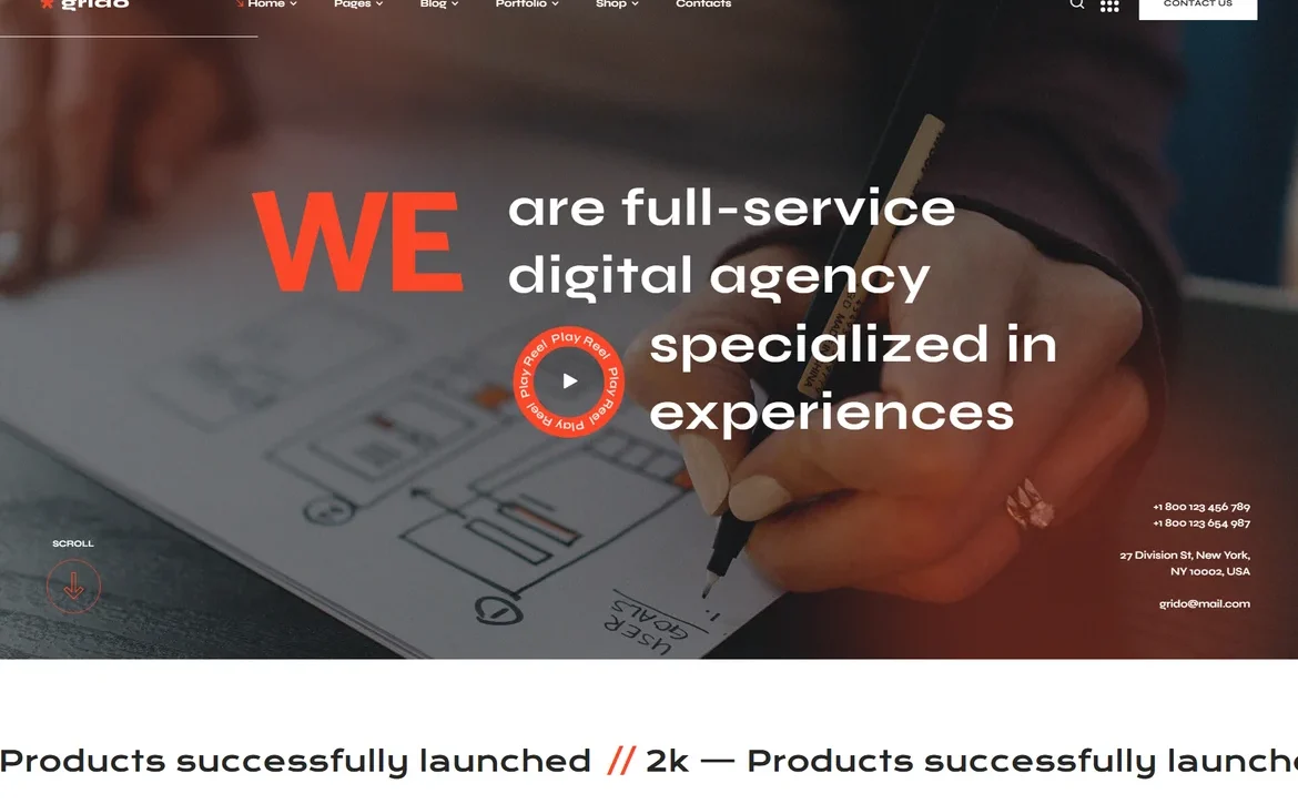 Grido – Full-service digital agency WordPress Theme