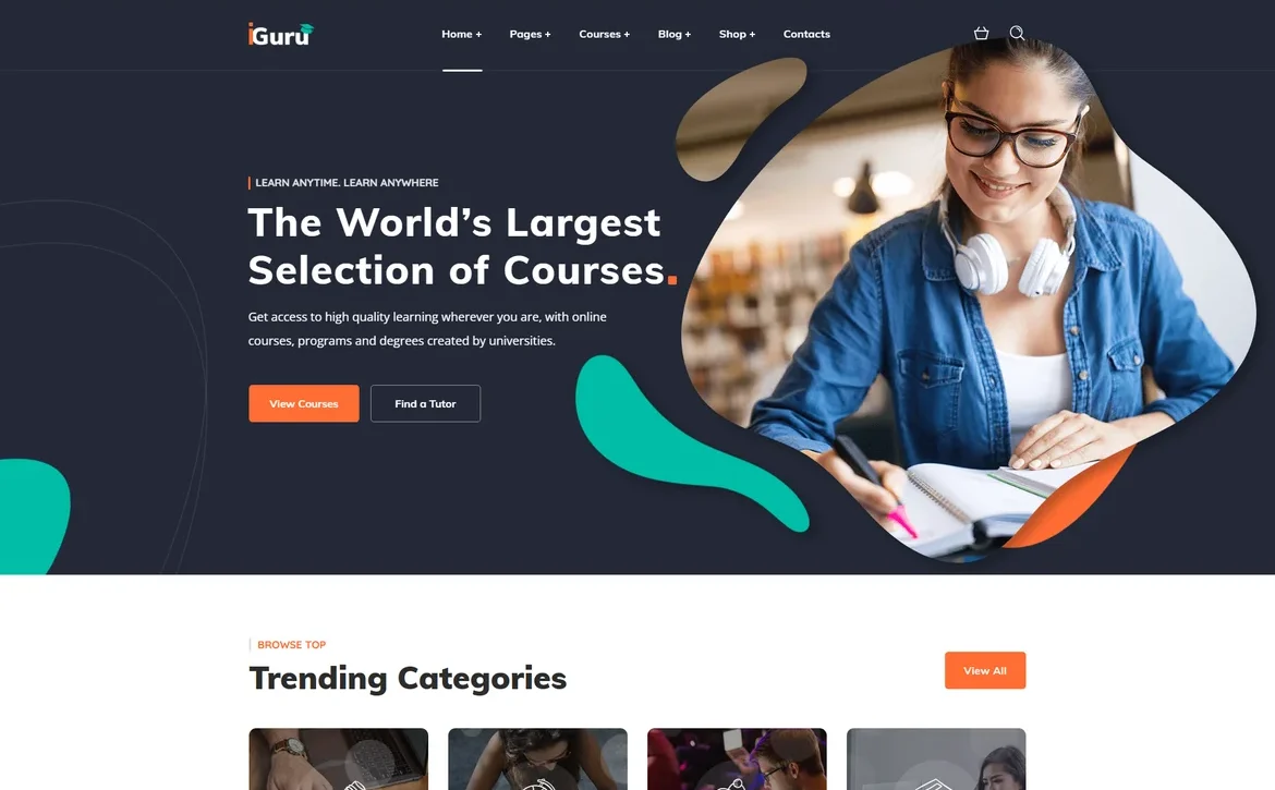 iGuru – Largest course selection WordPress Theme