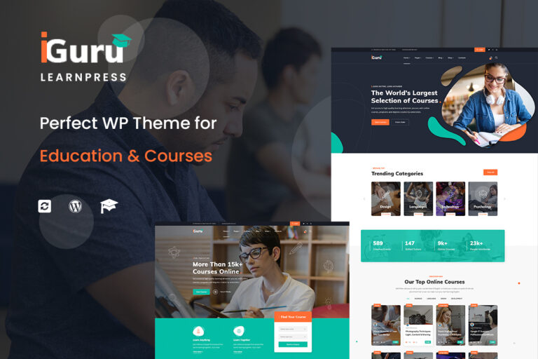 iGuru – Education & Courses WordPress Theme