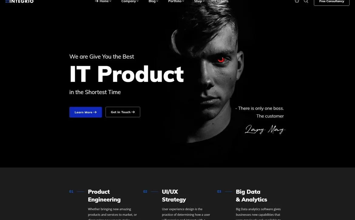 Integrio – IT product WordPress Theme
