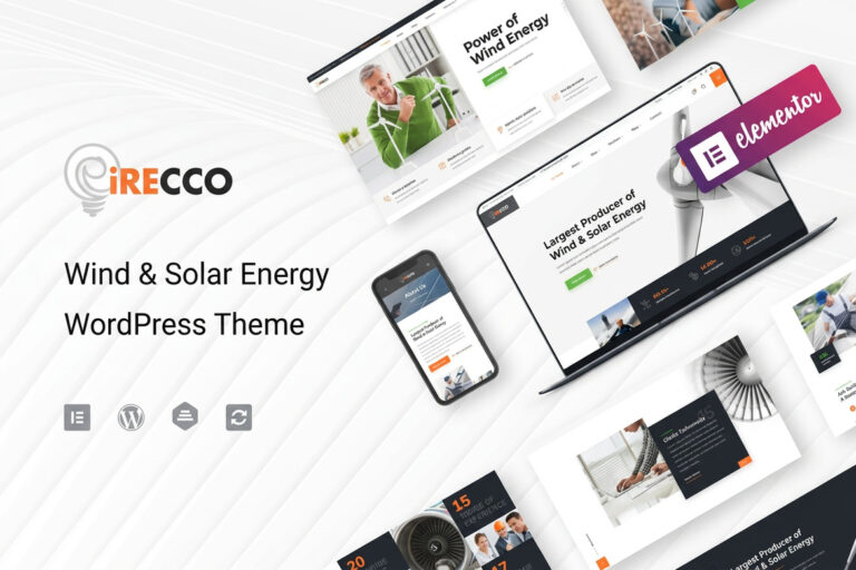iRecco – Wind & Solar Energy WordPress Theme