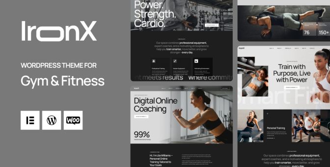 IronX Gym and Fitness WordPress theme