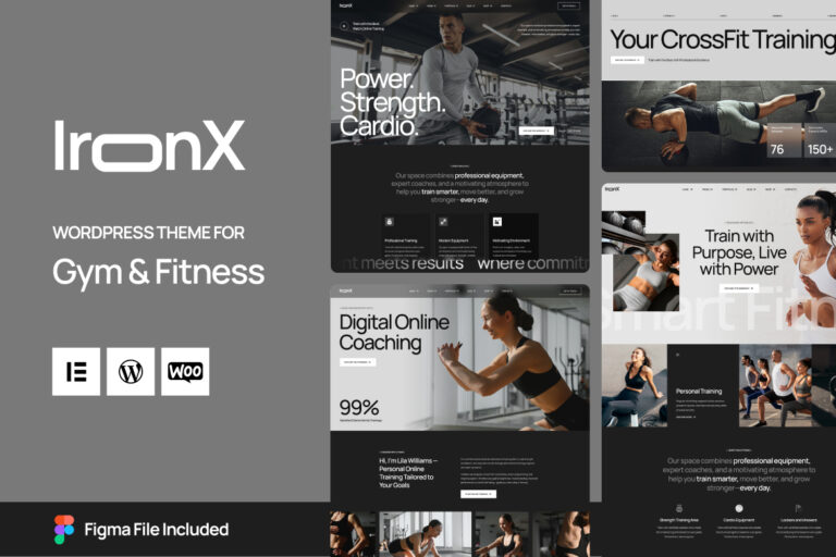 IronX – Gym & Fitness WordPress Theme