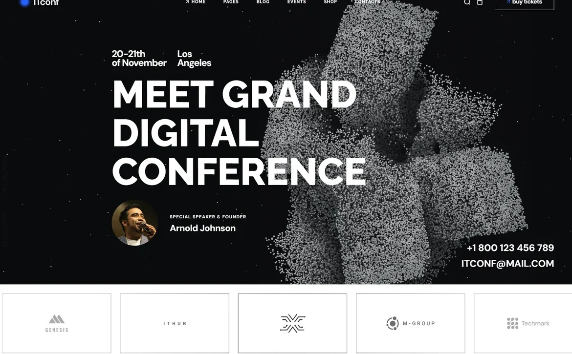 ITConf – Digital conference WordPress Theme