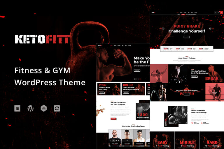 KetoFitt – Fitness & GYM WordPress Theme