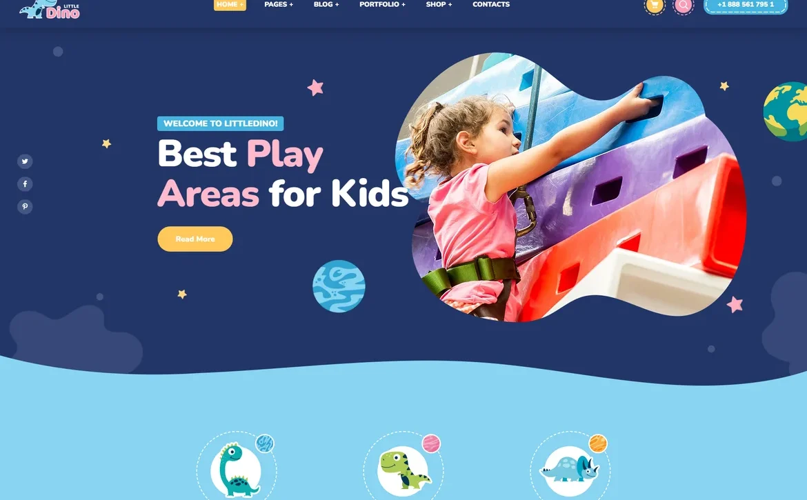 LittleDino – Kids play areas WordPress Theme