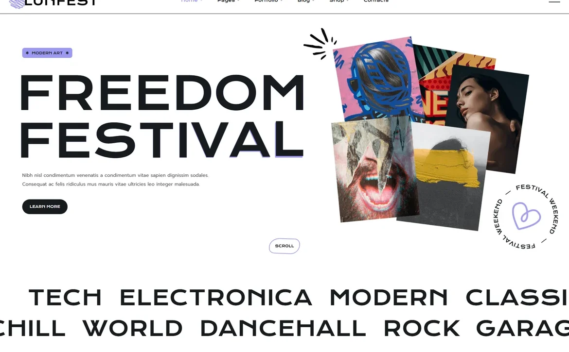 LunFest – Freedom festival WordPress Theme