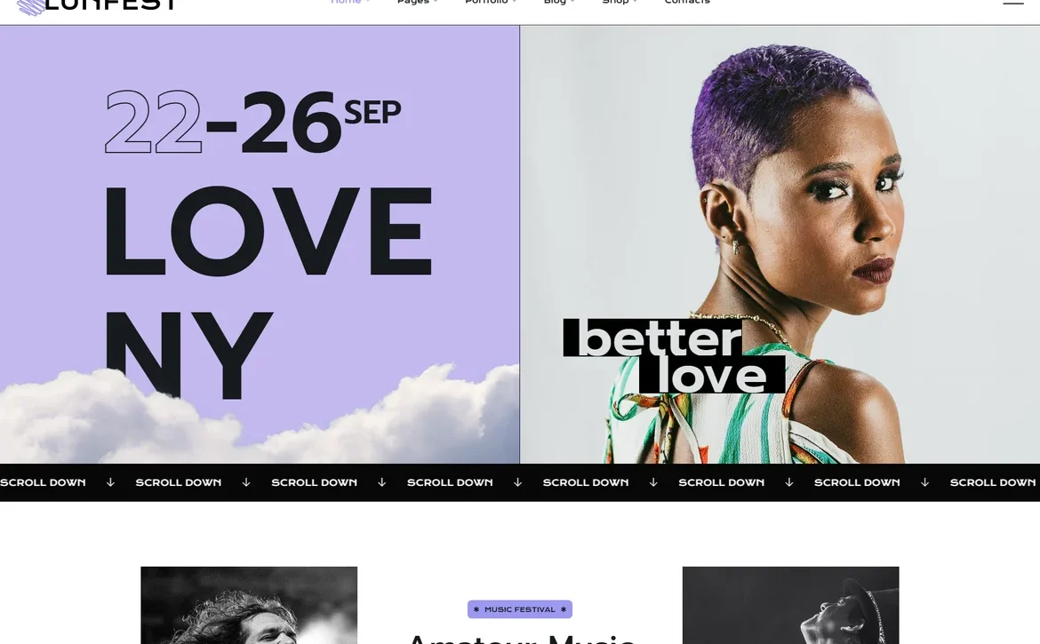 LunFest – Music festival WordPress Theme