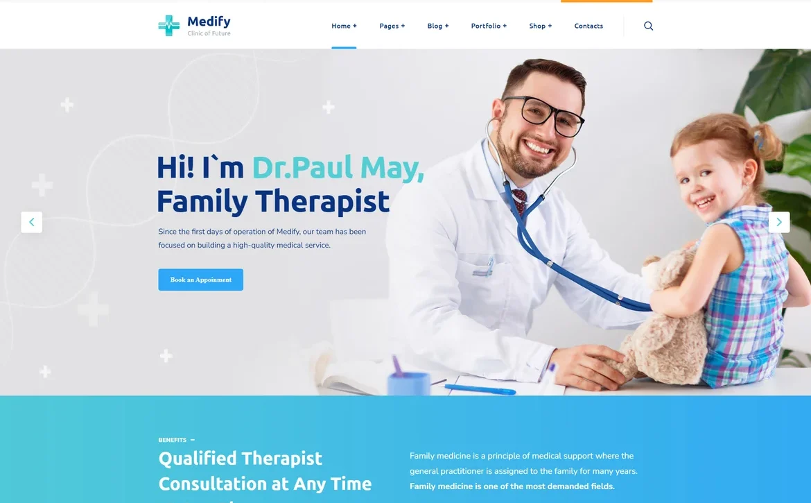 Medify – Family therapist WordPress Theme