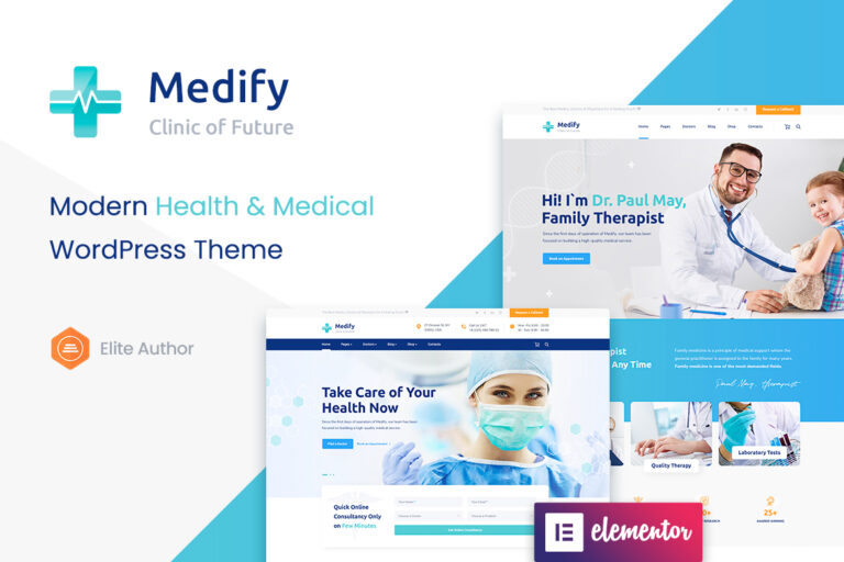 Medify – Health & Clinic WordPress Theme