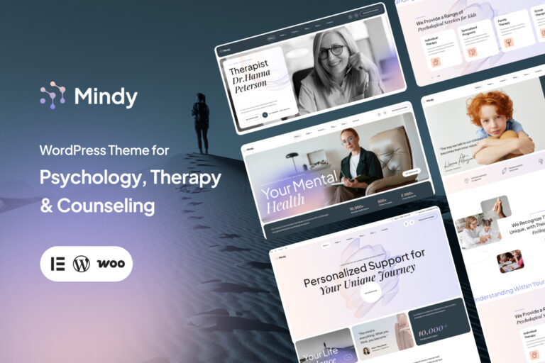 Mindy – Therapy & Counseling WordPress Theme